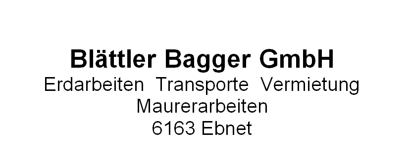 Blättler Bagger GmbH